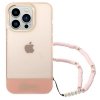 Guess GUHCP14XHGCOHP iPhone 14 Pro Max 6,7 różowy/pink hardcase Translucent Pearl Strap